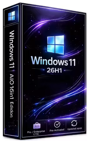 Windows 11 26H1 Build 28000.2176 (No TPM Required) Aio 16in1 Preactivated (Preview)