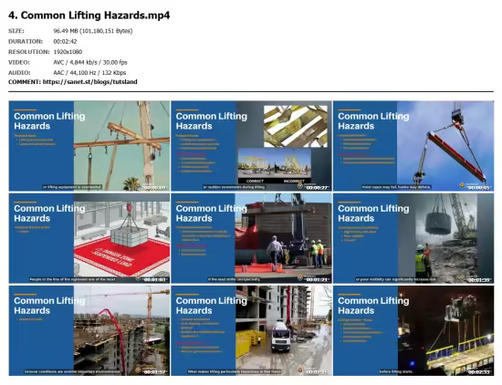 Basic Awareness of Lifting Safety at Worksites