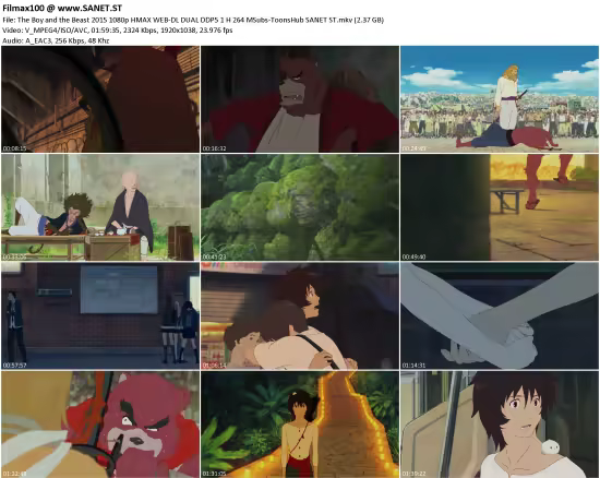 The Boy and the Beast 2015 1080p HMAX WEB-DL DUAL DDP5.1 H 264 MSubs-ToonsHub