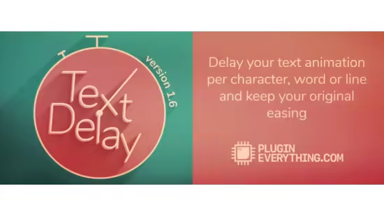 Aescripts TextDelay v1.8.0 (Win/Mac)