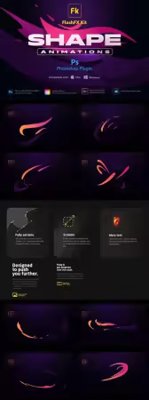 FlashFX Kit Shapes Animations - 2d Vfx Photoshop Plugin