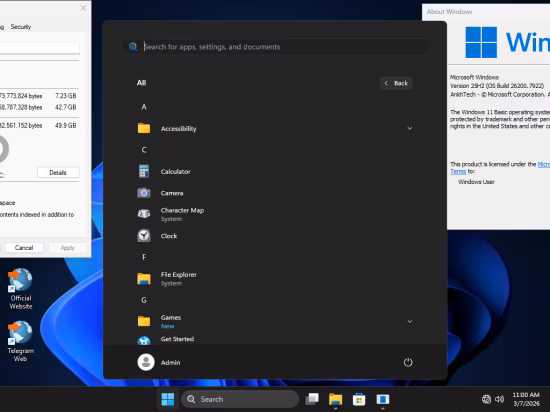Windows 11 Basic 25H2 Build 26200.7922 Preactivated AnkhTech