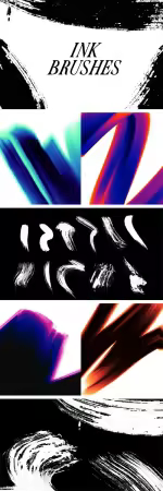 60 Ink Brushes for Photoshop