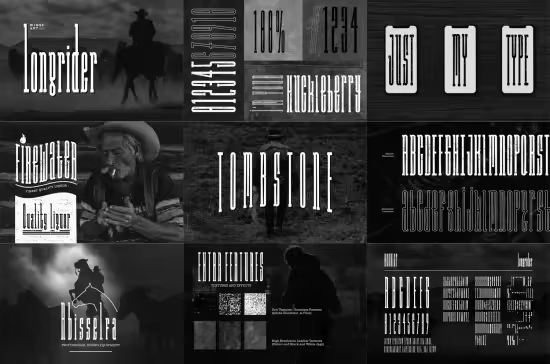 Long Rider - Nostalgic Cowboy Style Font