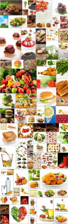 Food, meat, vegetables, fruits, fish, stock photo bundle vol 8