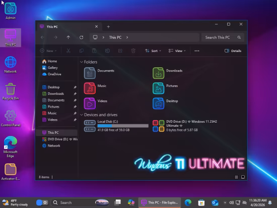 Windows 11 25H2 Pro 25H2 26200.8246 Ultimate Edition