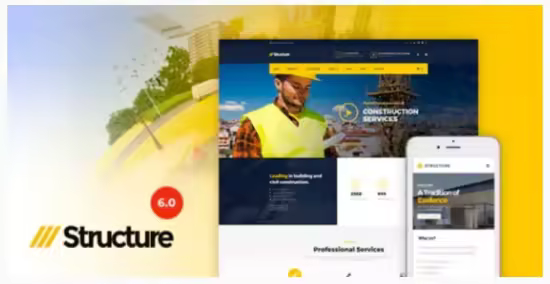 Themeforest - Structure v7.4.7 - Construction WordPress Theme 10798442