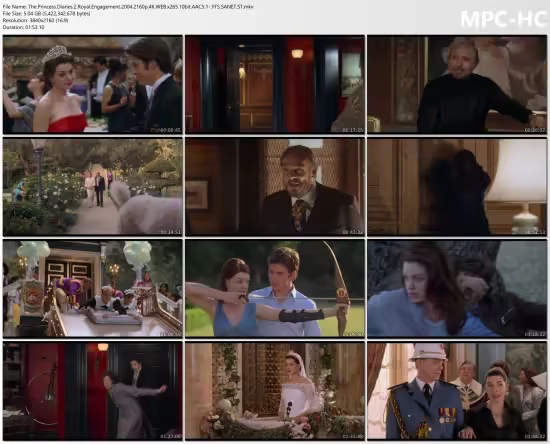 The Princess Diaries 2 Royal Engagement 2004 2160p 4K WEB x265 10bit AAC5.1-YTS