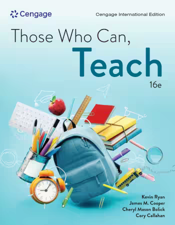 Those Who Can, Teach, Cengage International Edition, 16th Edition