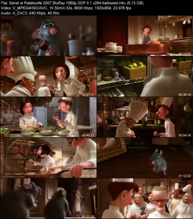 Ratatouille 2007 BluRay 1080p DDP 5.1 x264-hallowed