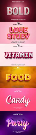 Psd text effect set vol 266