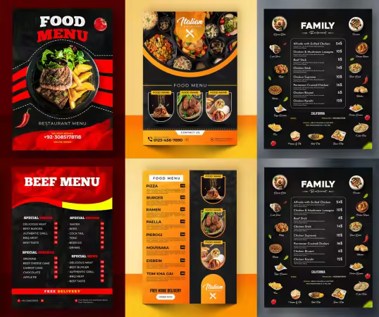 Restaurant Food Menus Pack PSD Templates