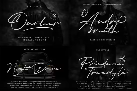 Onatur - Handwritten Signature Script Font
