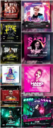 Flyer template in psd vol 27