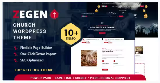 Themeforest - Zegen v2.0.4 - Church WordPress Theme 25116823