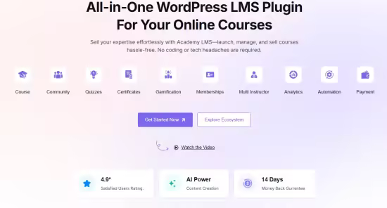 Academy LMS Pro v3.7.1 - All-in-One WordPress LMS Plugin For Your Online Courses