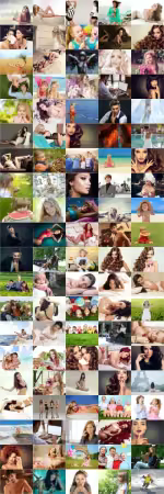 People, men, women, children, stock photo set vol 6