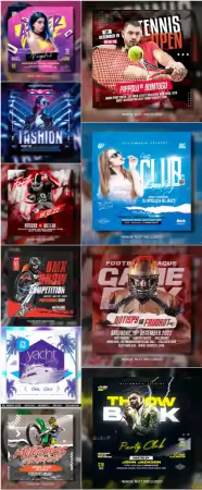 Flyer template in psd vol 14