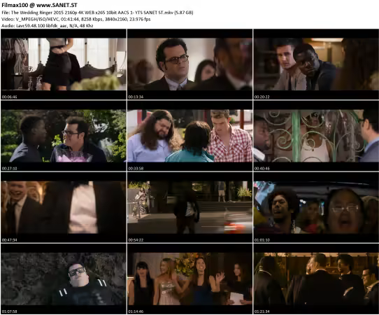 The Wedding Ringer 2015 2160p 4K WEB x265 10bit AAC5.1- YTS
