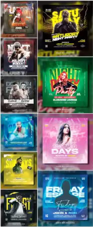 Flyer template in psd vol 17