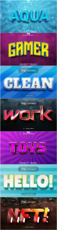 Psd text effect set vol 357