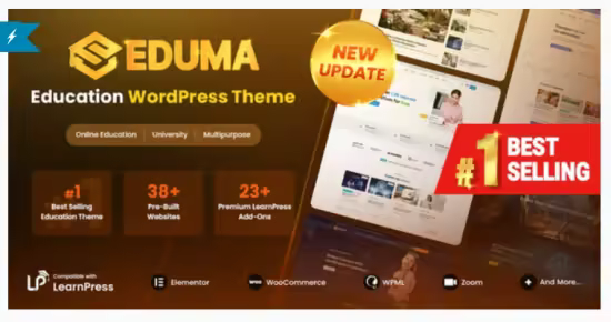 Themeforest - Eduma v5.8.7 - Education WordPress Theme 14058034