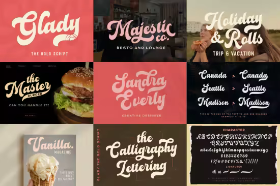 Glady - Bold Handwritten Script Font