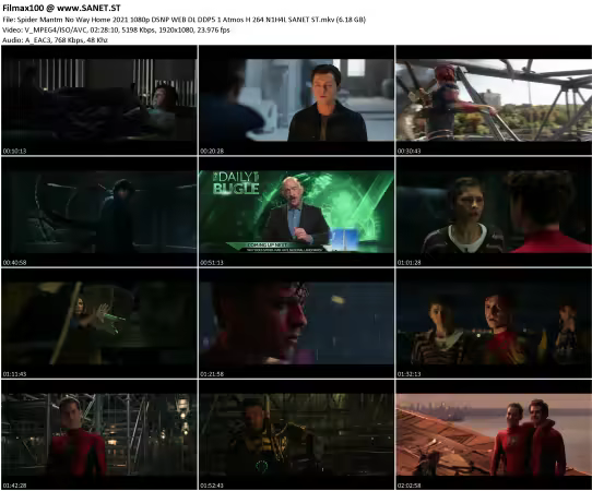 Spider Mantm No Way Home 2021 1080p DSNP WEB DL DDP5.1 Atmos H264-N1H4L