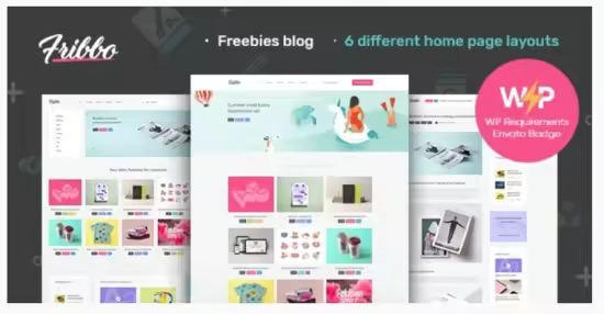 Themeforest - Fribbo v1.1.0 - Freebies Blog WordPress Theme 25587347