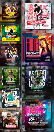 Flyer template in psd vol 31