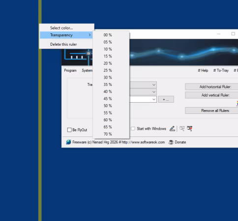 StaticDesktopRuler 1.01 Multilingual