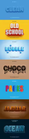 Editable Text Font Effect in PNG