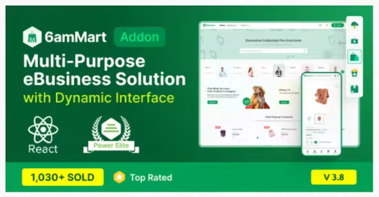 Codecanyon - 6amMart - React User Website v3.8 - 45370351