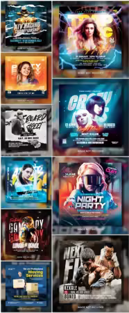 Flyer template in psd vol 26