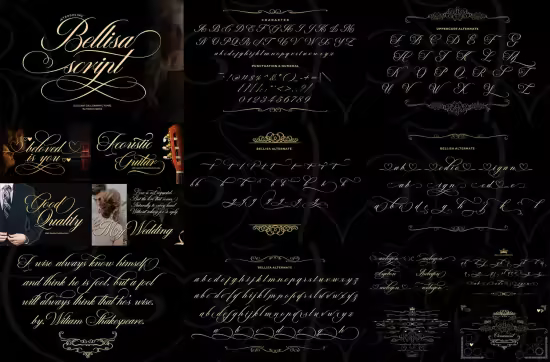 Bellisa Script - Elegant Calligraphy Fonts
