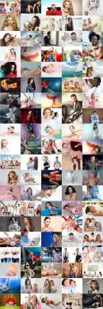 People, men, women, children, stock photo set vol 3