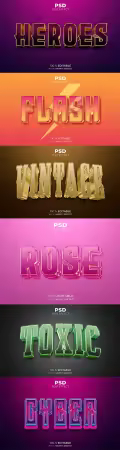 Psd text effect set vol 267