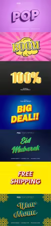 Psd text effect set vol 291