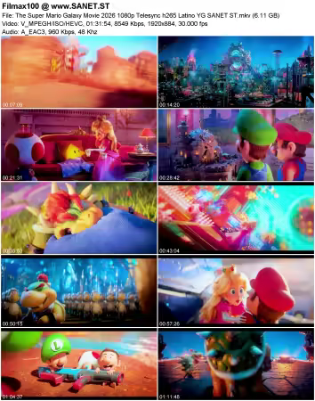 The Super Mario Galaxy Movie 2026 1080p Telesync h265 Latino YG