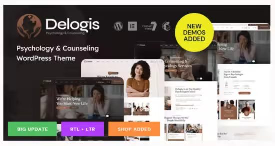Themeforest - Delogis v1.1 - Psychology &amp; Counseling WordPress Theme 46370557