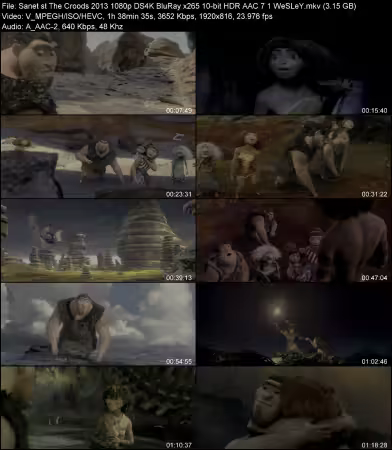 The Croods 2013 1080p DS4K BluRay x265 10-bit HDR AAC 7.1 WeSLeY