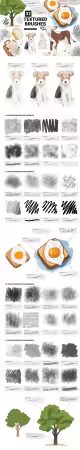32 Textured Brushes for Procreate
