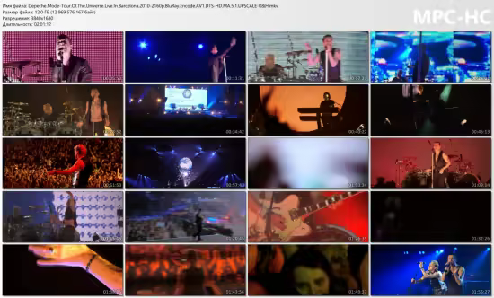 Depeche Mode Tour Of The Universe - Live In Barcelona[Upscale] (2010) Blu-ray 2160p