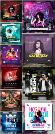Flyer template in psd vol 6
