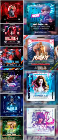Flyer template in psd vol 23