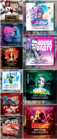 Flyer template in psd vol 20