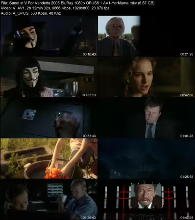 V For Vendetta 2005 BluRay 1080p OPUS 5.1 AV1-YorMama