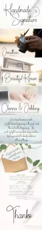 Handmade Signature Font