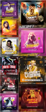Flyer template in psd vol 11