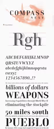 Compass Next - 7 Fonts Family